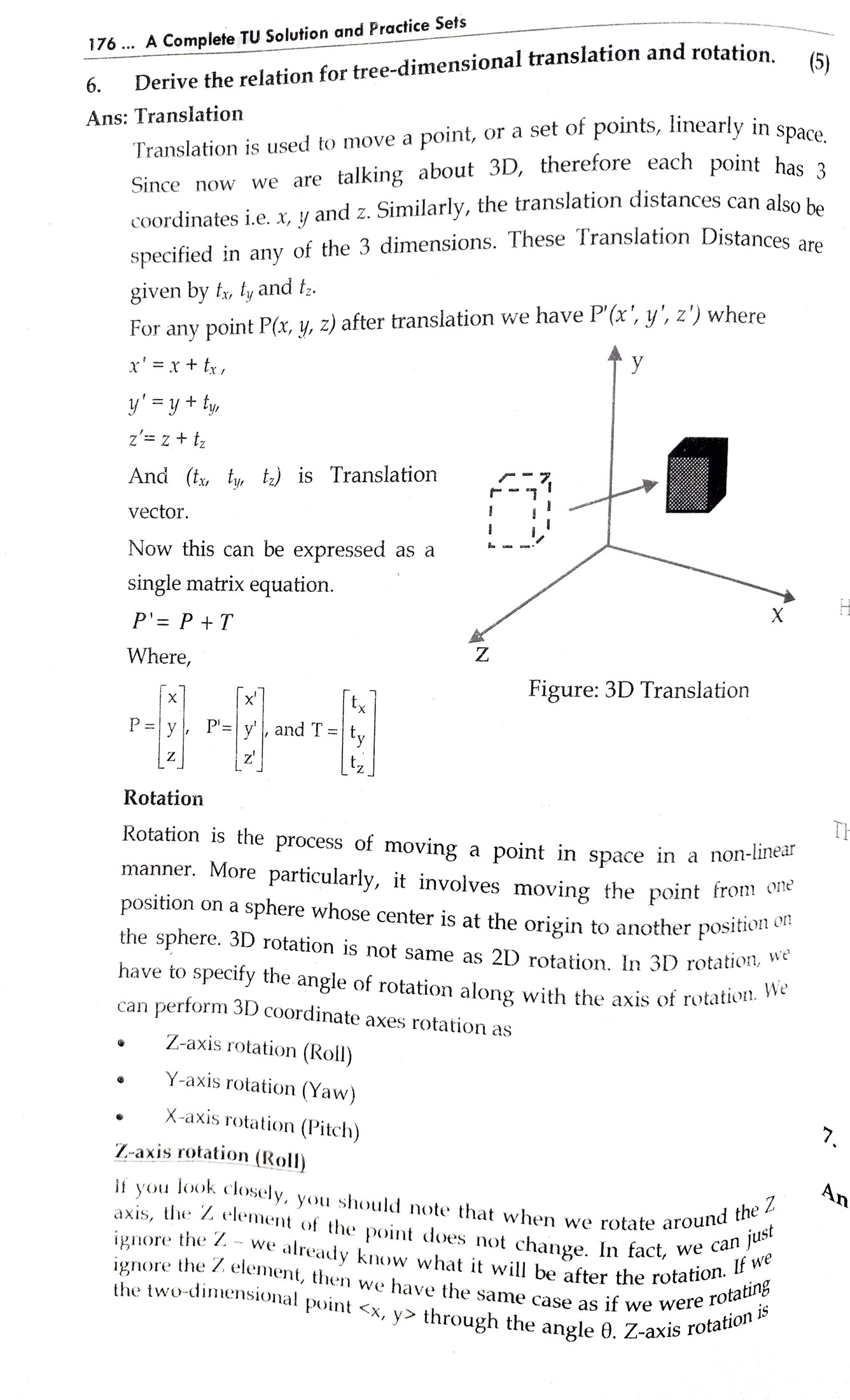 derive-the-relation-for-three-dimensional-translation-and-rotation